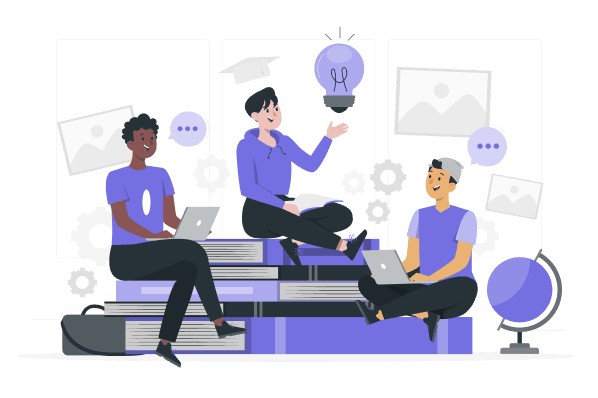Students learning with Owlpath Academy